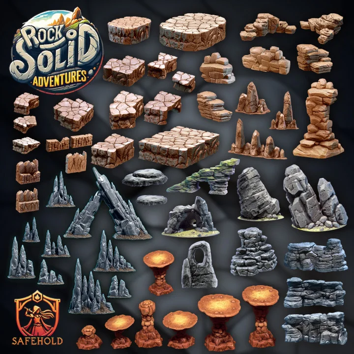 Rock Solid Adventures — original Safehold STL collection